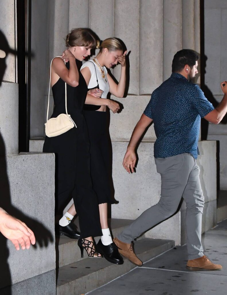 taylor swift with gigi hadid out for a girls night at nobu in new york 9