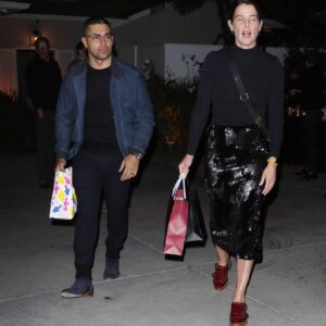 cobie smulders leaving jennifer kleins day of indulgence holiday party in los angeles 5
