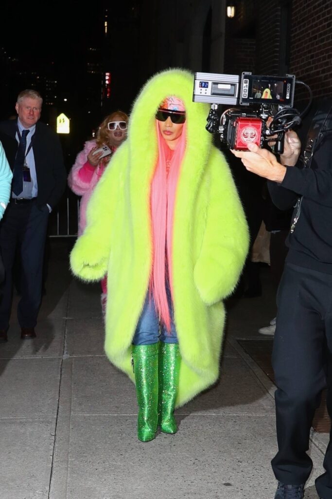 nicki minaj seen after the late show with stephen colbert in new york 1