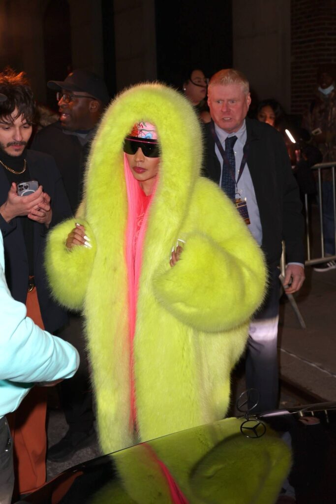 nicki minaj seen after the late show with stephen colbert in new york 11