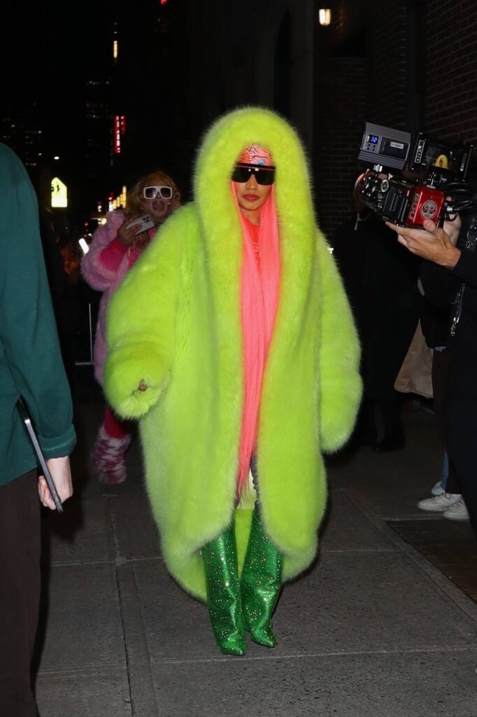 nicki minaj seen after the late show with stephen colbert in new york 13