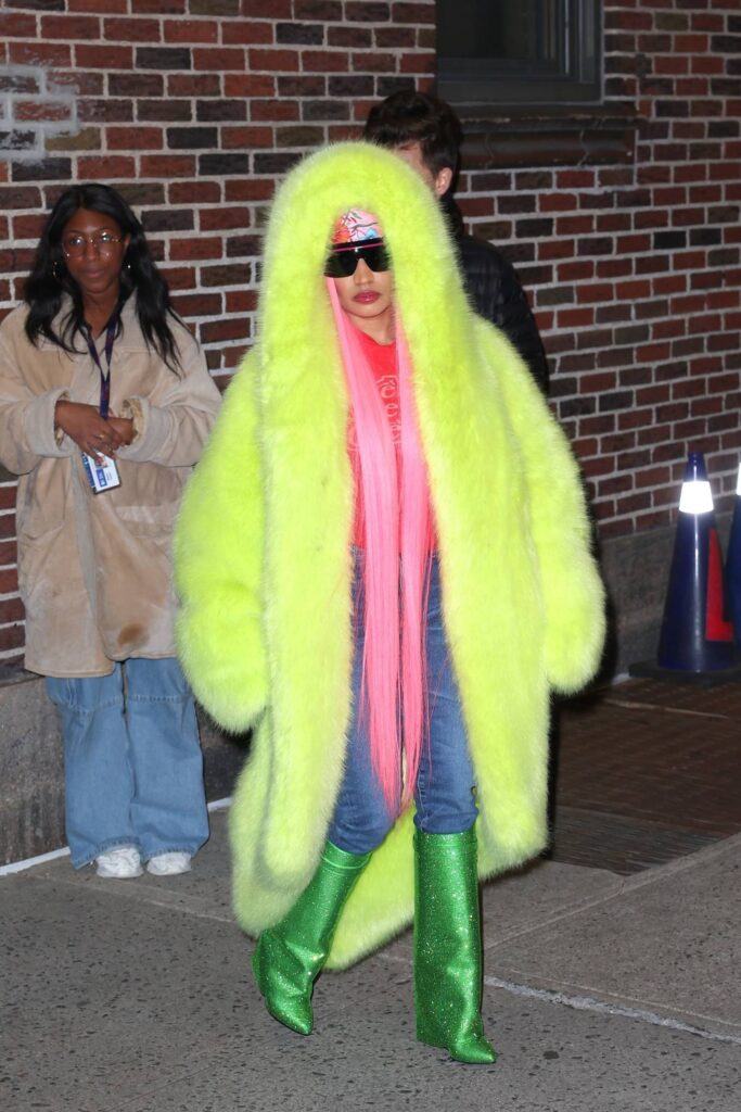 nicki minaj seen after the late show with stephen colbert in new york 14