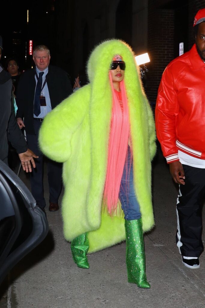 nicki minaj seen after the late show with stephen colbert in new york 16