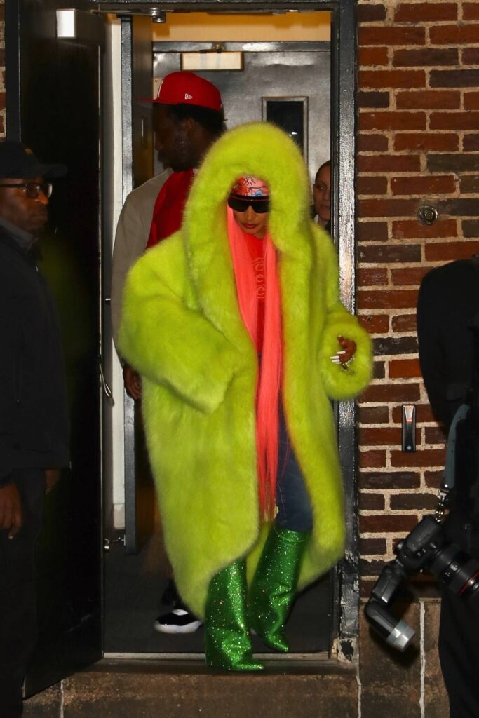 nicki minaj seen after the late show with stephen colbert in new york 18