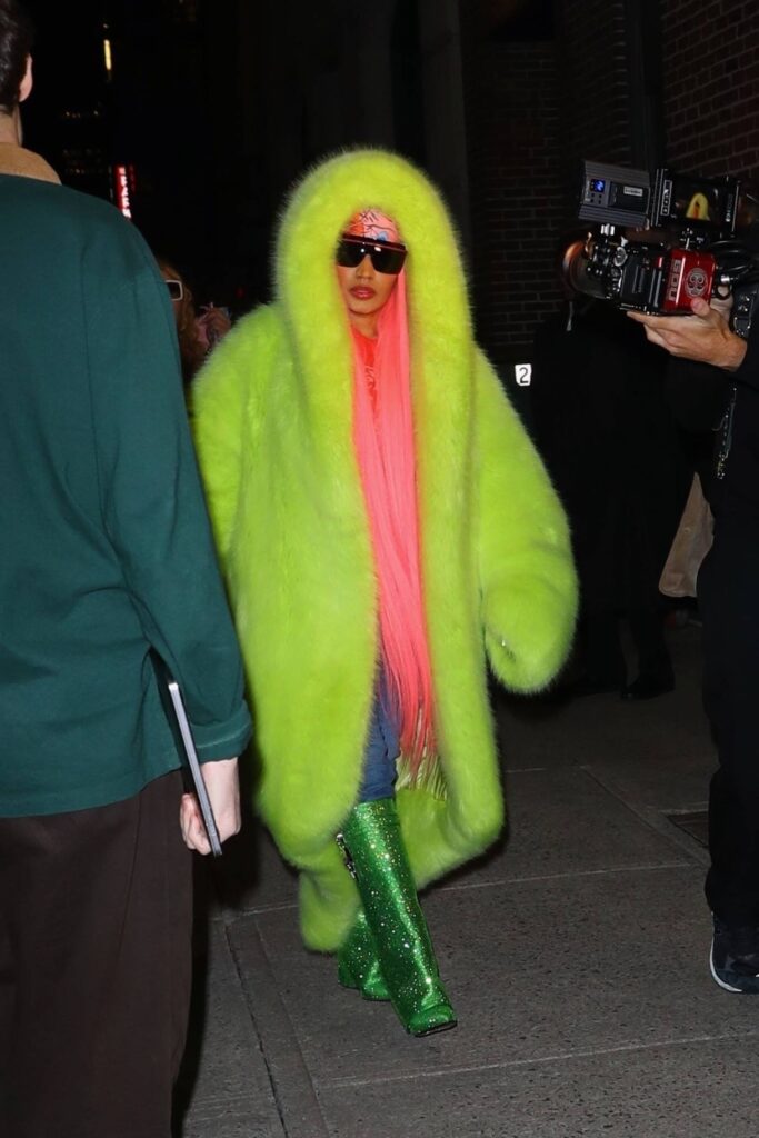 nicki minaj seen after the late show with stephen colbert in new york 19