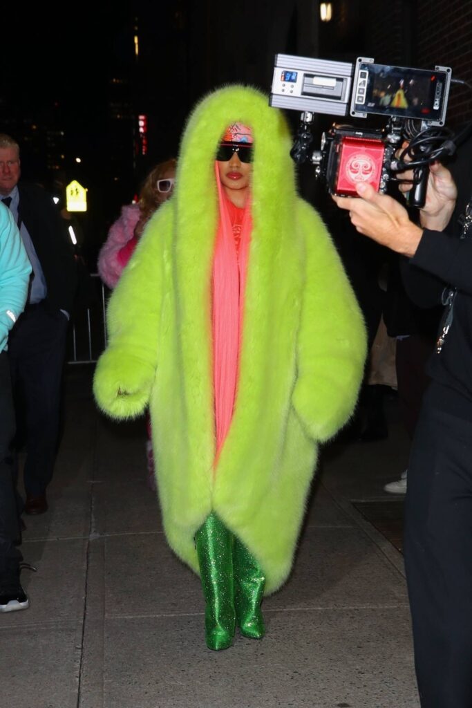 nicki minaj seen after the late show with stephen colbert in new york 21