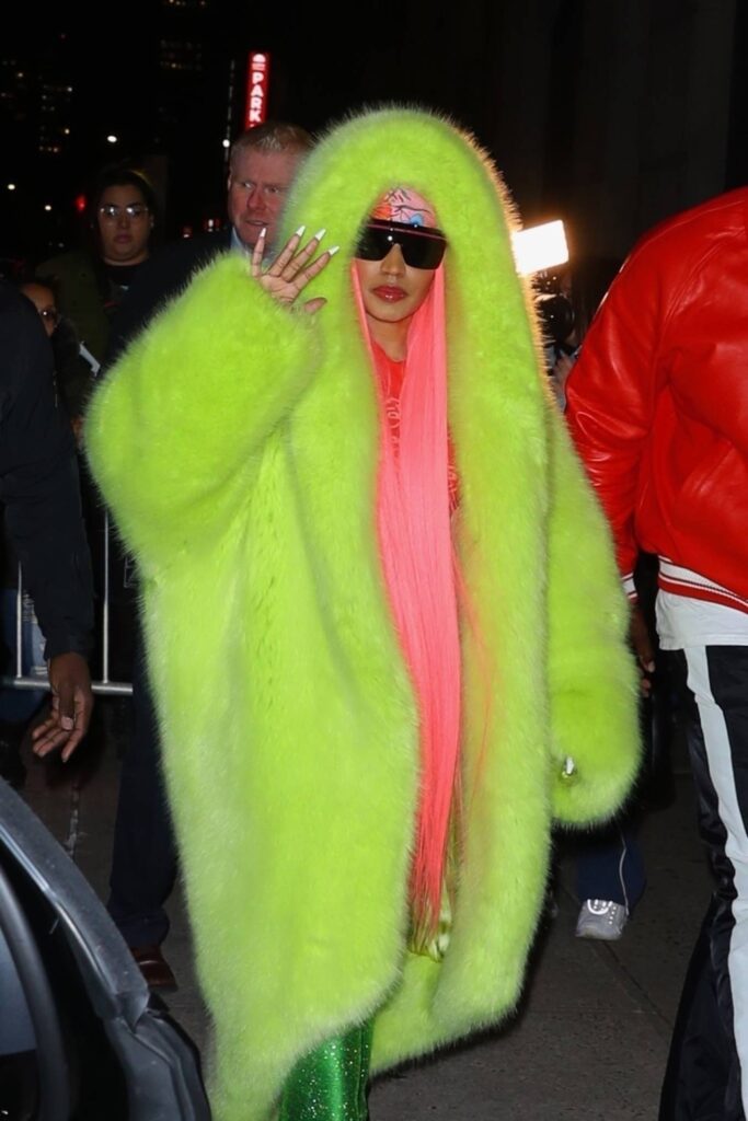nicki minaj seen after the late show with stephen colbert in new york 22