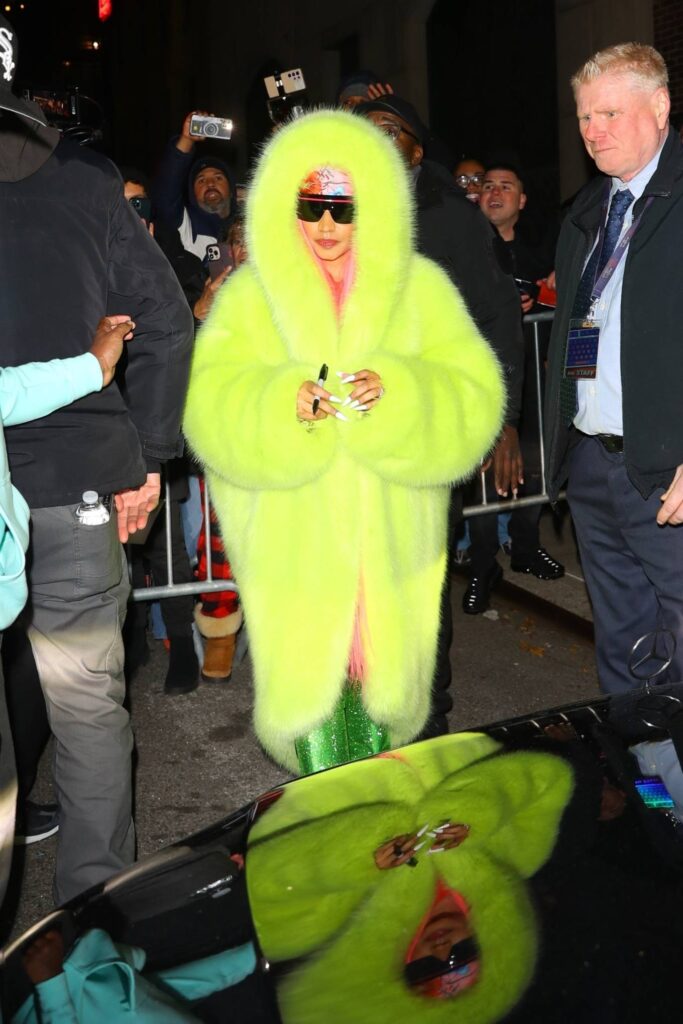nicki minaj seen after the late show with stephen colbert in new york 24