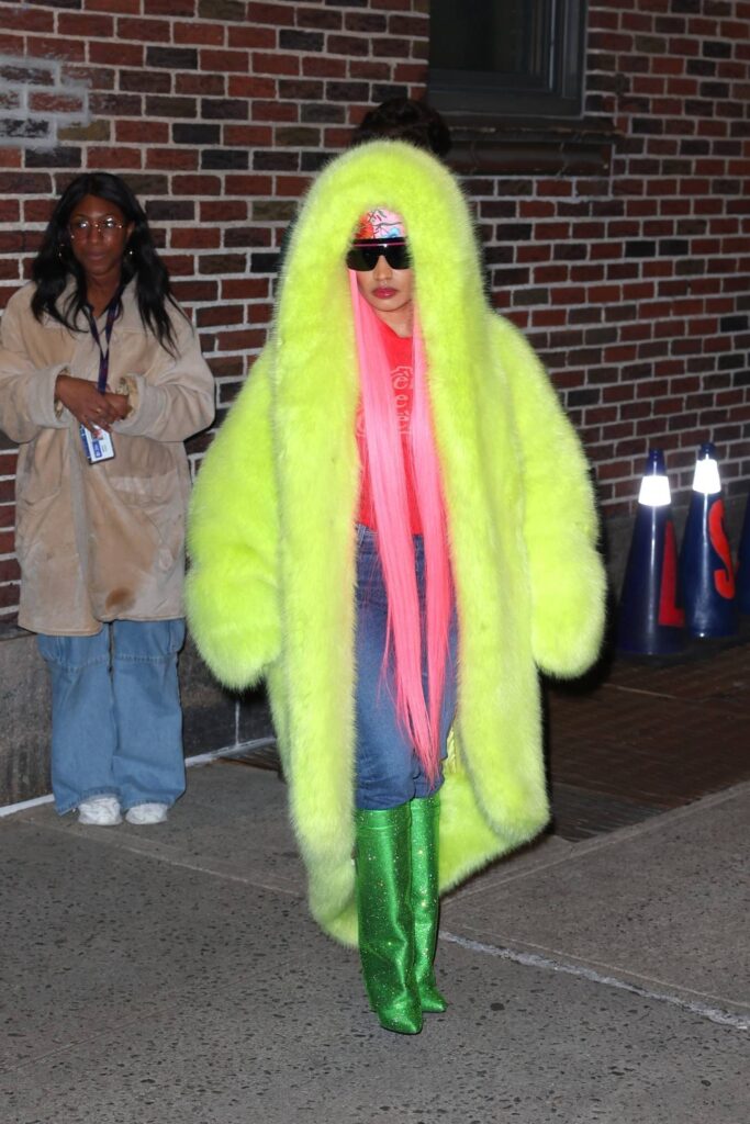 nicki minaj seen after the late show with stephen colbert in new york 25