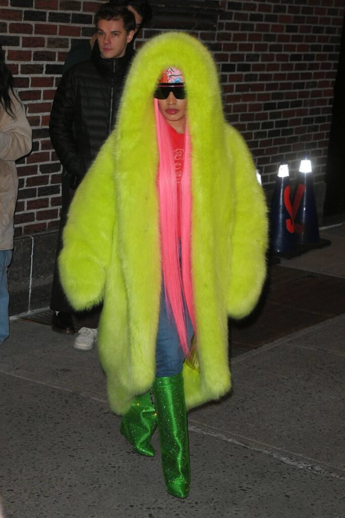 nicki minaj seen after the late show with stephen colbert in new york 26