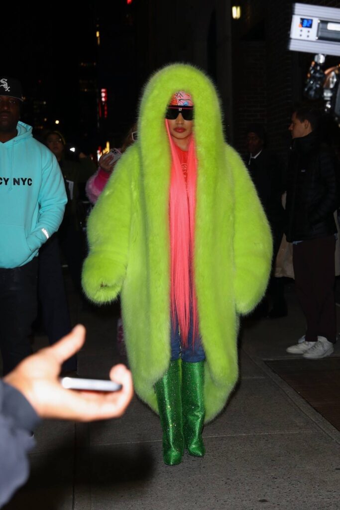 nicki minaj seen after the late show with stephen colbert in new york 27