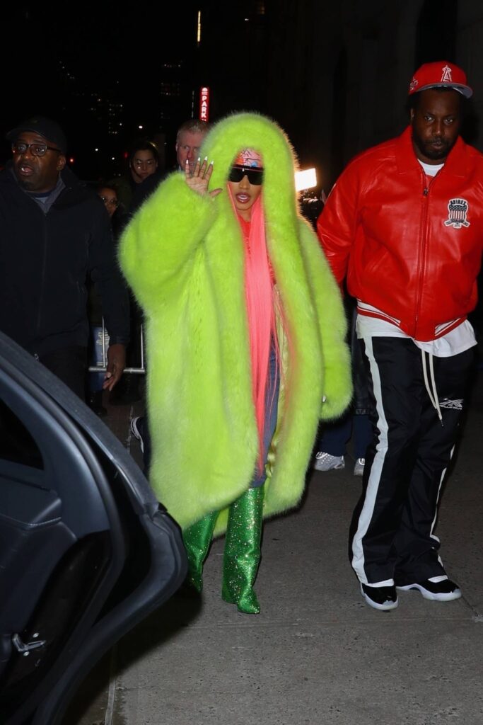 nicki minaj seen after the late show with stephen colbert in new york 28