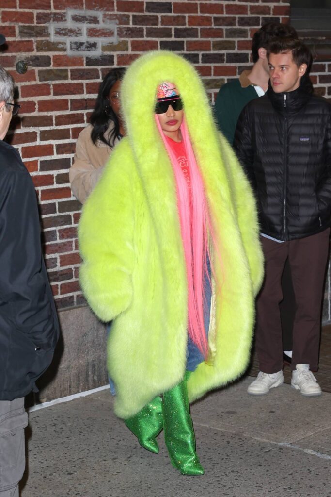 nicki minaj seen after the late show with stephen colbert in new york 3