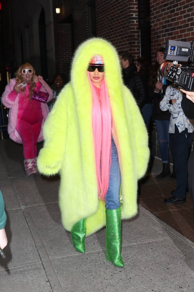 nicki minaj seen after the late show with stephen colbert in new york 31