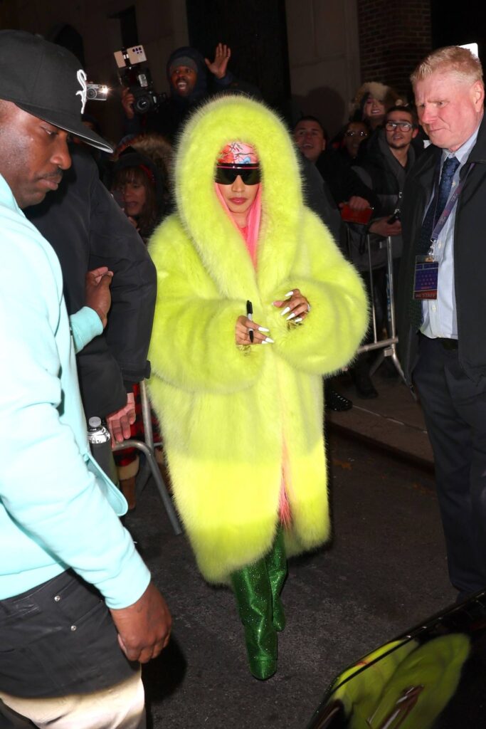 nicki minaj seen after the late show with stephen colbert in new york 33