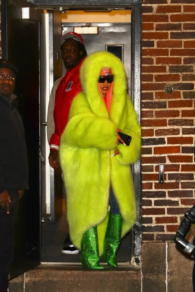 nicki minaj seen after the late show with stephen colbert in new york 34