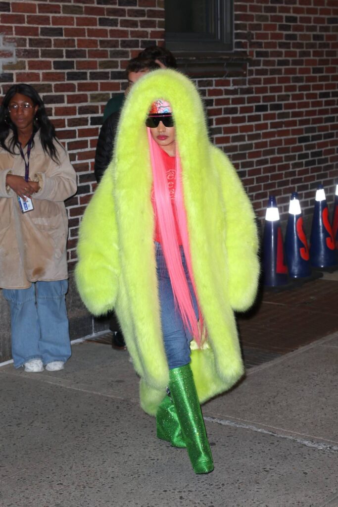 nicki minaj seen after the late show with stephen colbert in new york 38