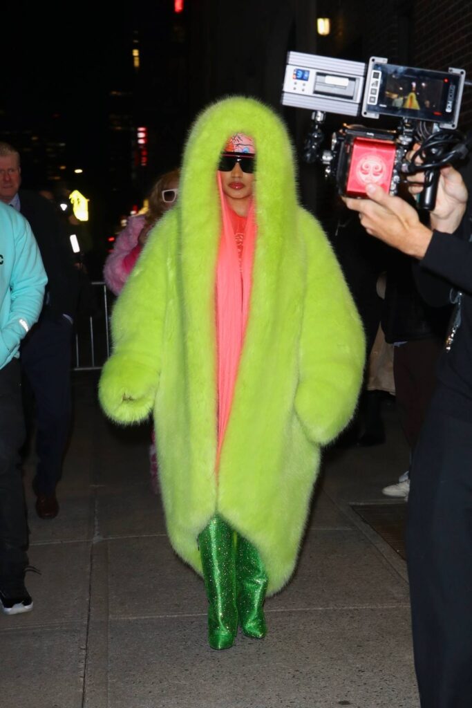 nicki minaj seen after the late show with stephen colbert in new york 4