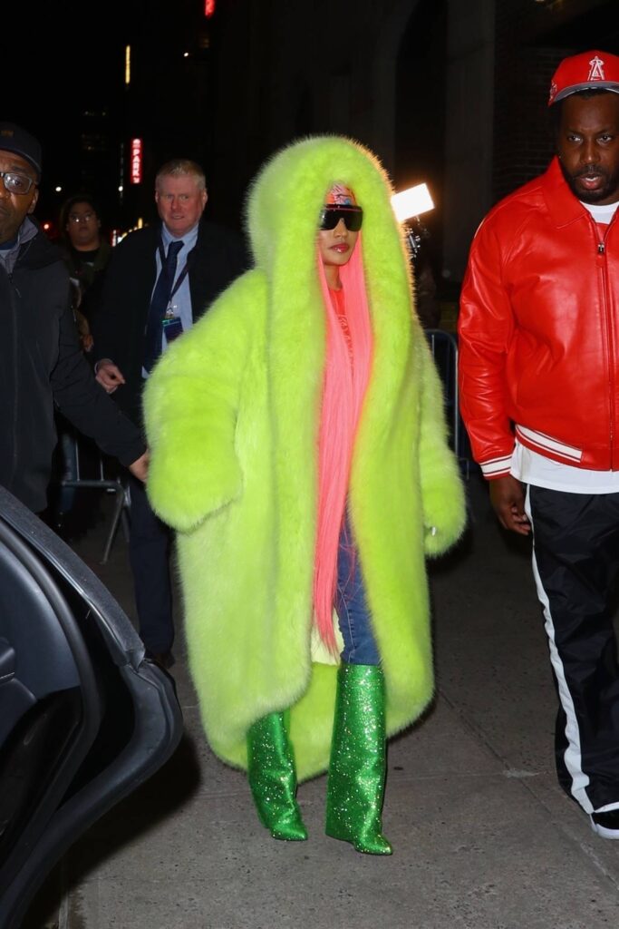 nicki minaj seen after the late show with stephen colbert in new york 40