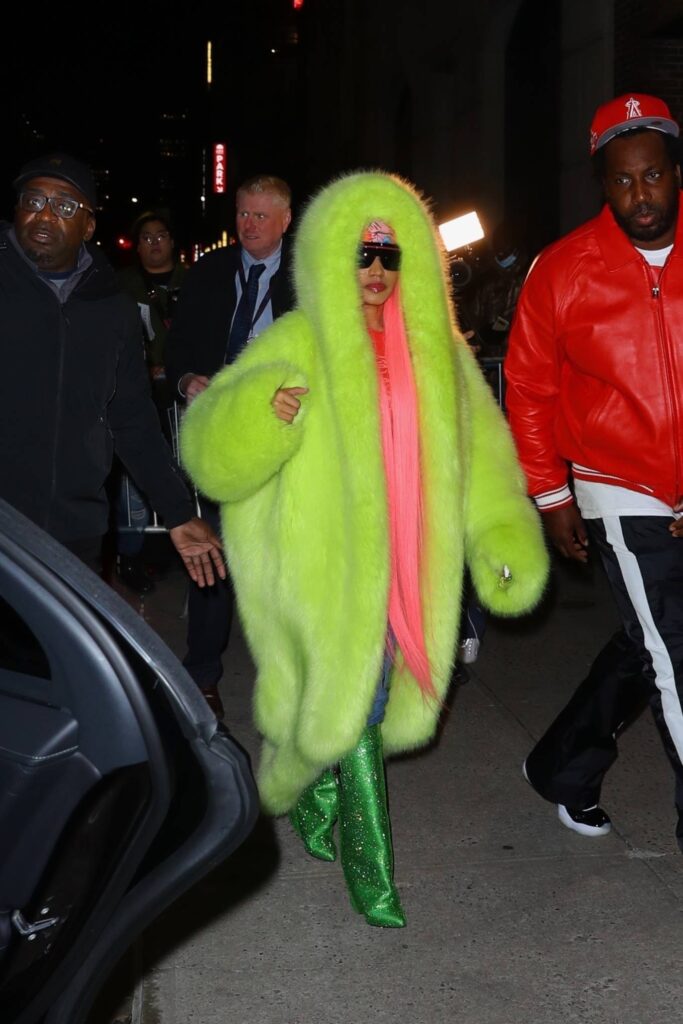 nicki minaj seen after the late show with stephen colbert in new york 41