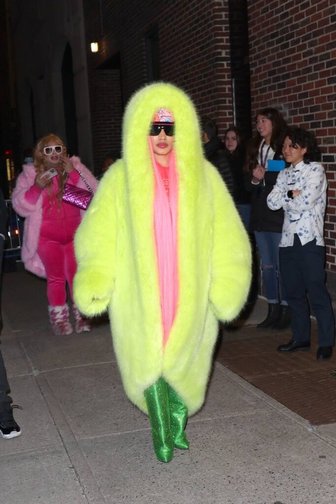 nicki minaj seen after the late show with stephen colbert in new york 42