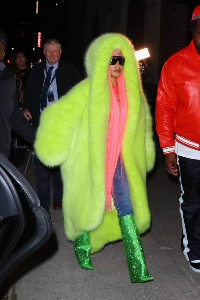 nicki minaj seen after the late show with stephen colbert in new york 44