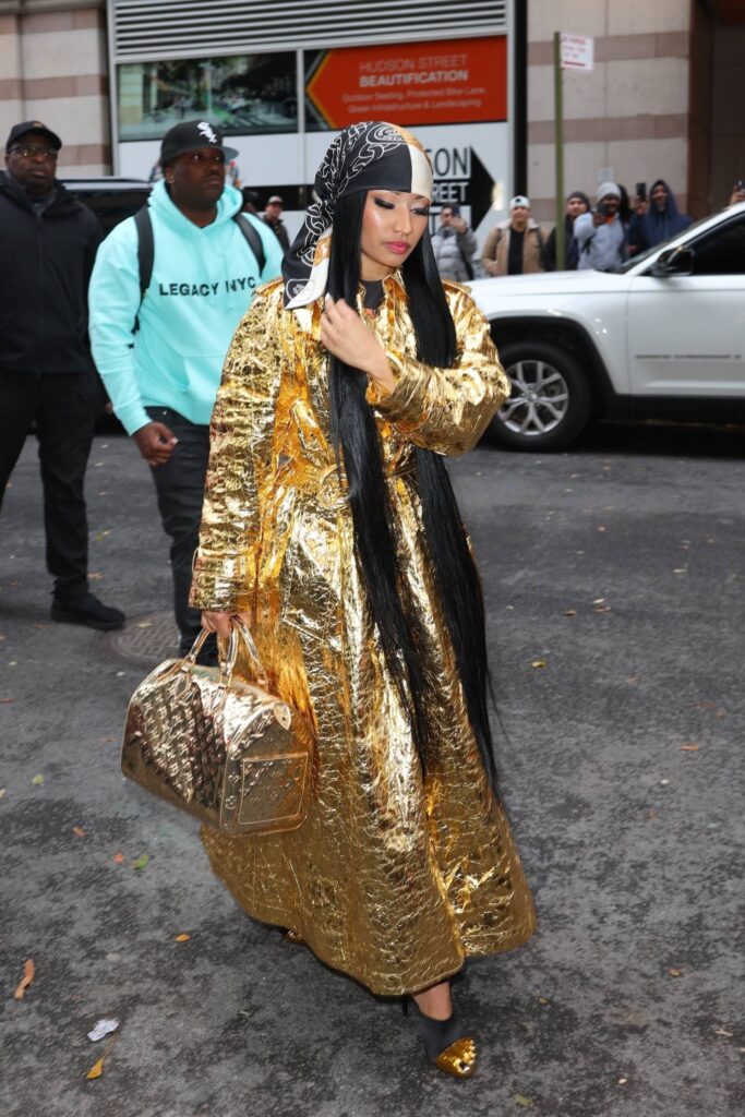 nicki minaj seen after the late show with stephen colbert in new york 45
