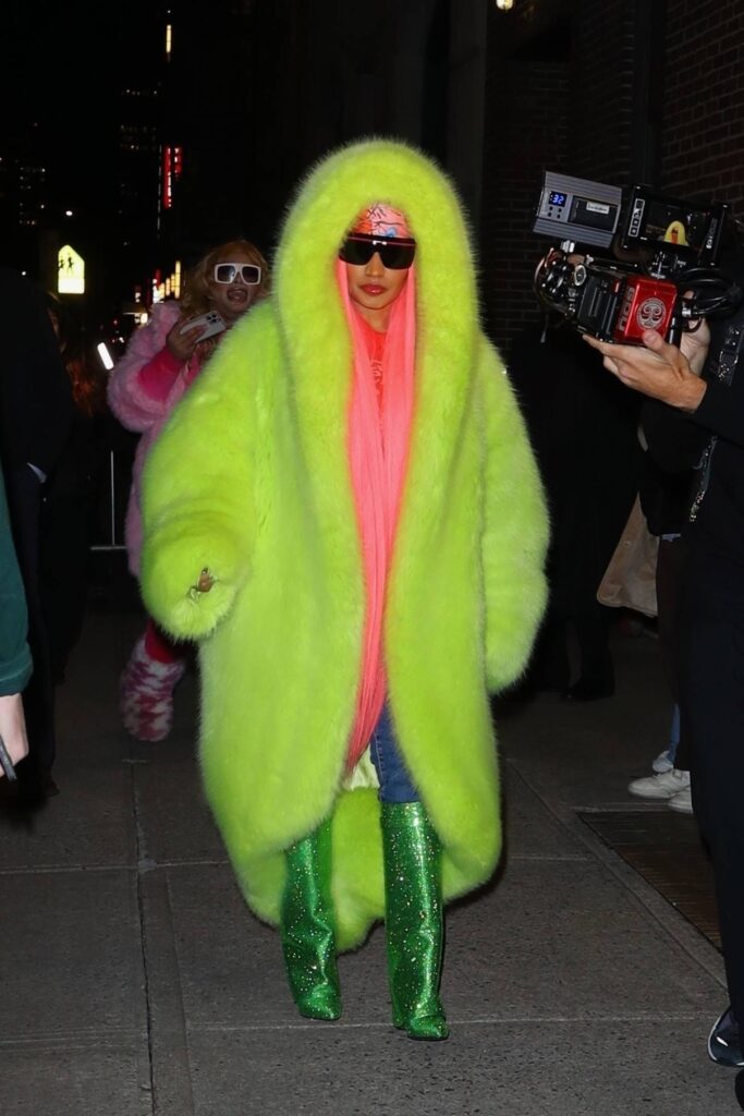 nicki minaj seen after the late show with stephen colbert in new york 5