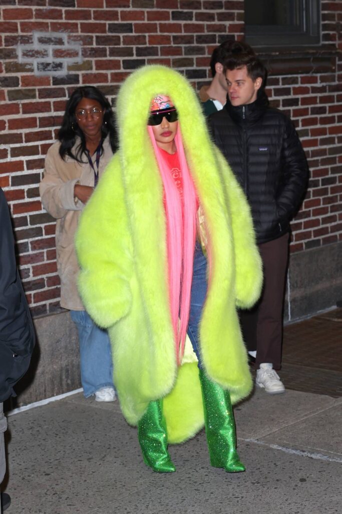 nicki minaj seen after the late show with stephen colbert in new york 7