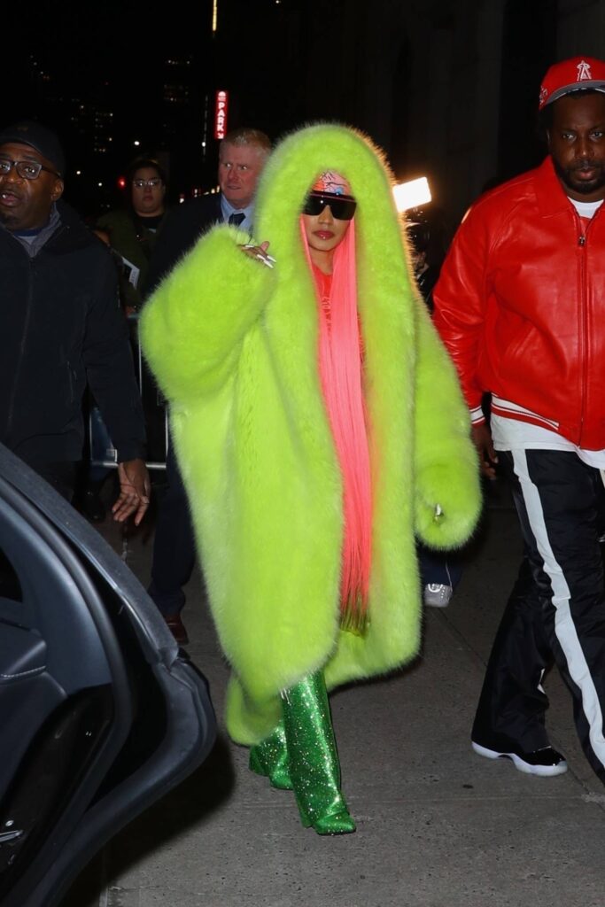 nicki minaj seen after the late show with stephen colbert in new york 8