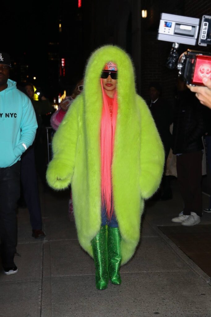 nicki minaj seen after the late show with stephen colbert in new york 9