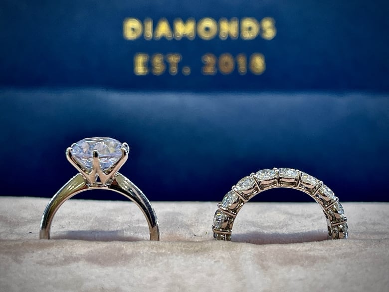 Lab-grown diamond jewellery at Couple Diamonds in Toronto.