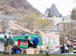 Protesters at McGill pro-Palestinian encampment are staying put despite warning for them to leave