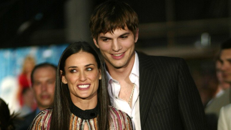 The Transformation of Demi Moore from Teenager to 62 Years Old 9 Demi Moore with third husband Ashton Kutcher