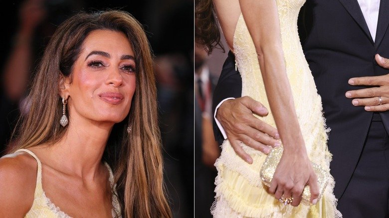 Amal Clooney's Outrageously Expensive Outfits 131 A close-up look at Amal Clooney's accessories