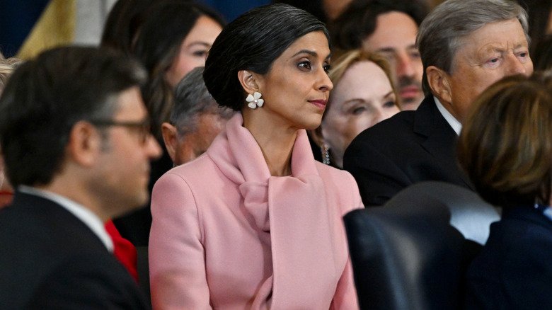 Unignorable Scandalous Rumors Surrounding Usha Vance 129 Usha Vance looks on during the 2025 Inauguration.
