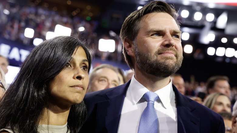 Unignorable Scandalous Rumors Surrounding Usha Vance 131 Usha and JD Vance at the 2024 RNC.