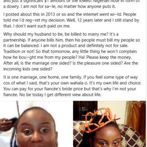 Why should my fiancé be billed to marry me?