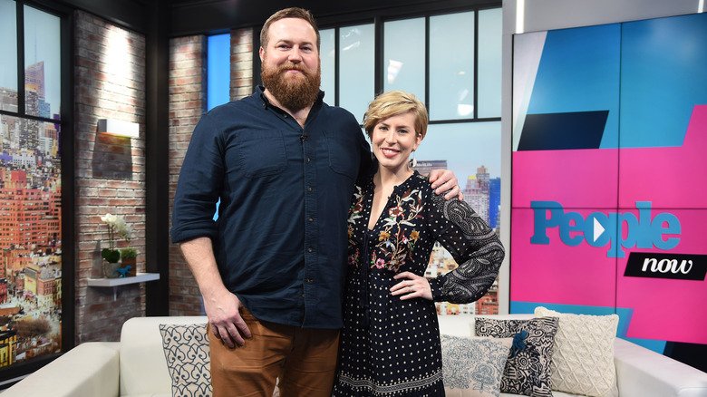 Ben and Erin Napier at the set of People Now