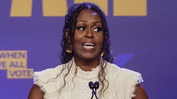 Michelle Obama's Bland Podcast Fit Looks Ripped From Meghan Markle's Closet