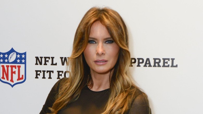 Melania Trump, smirking