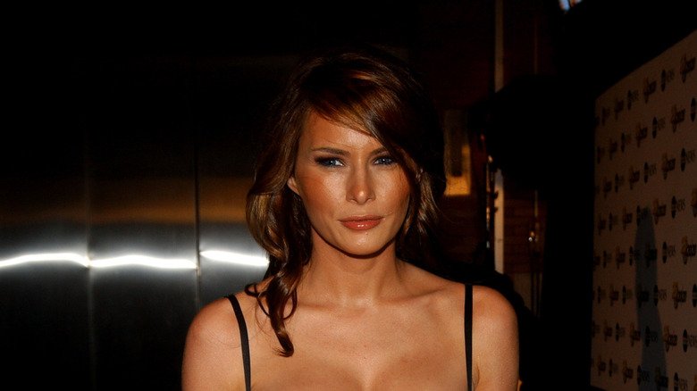 Melania Trump, smirking