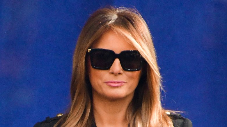 Melania Trump, smirking