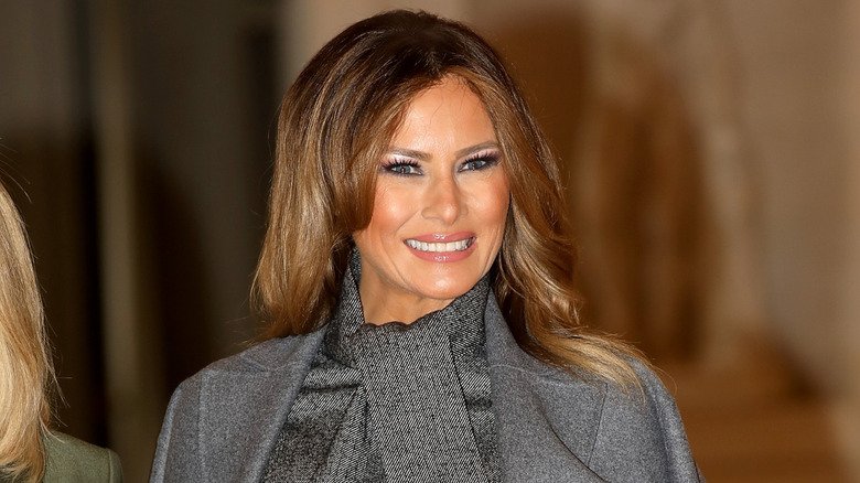 Melania Trump, smiling
