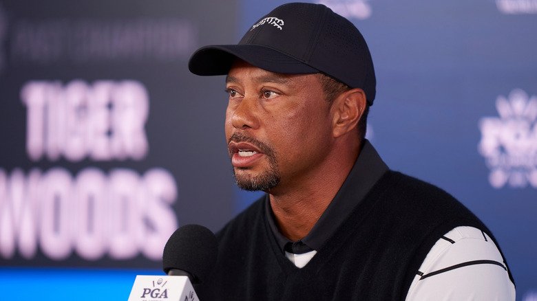 Tiger Woods at the 2024 PGA Championship