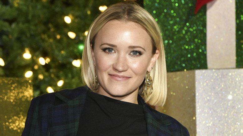 Emily Osment at the VIP preview night of The Los Angeles Dodgers' Holiday Festival in 2021