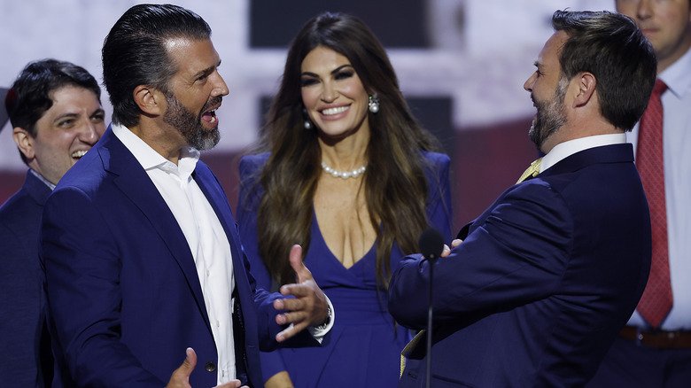 When Fashion Crosses the Line: Questionable Outfits at Political Events 2 Donald Trump Jr., Kimberly Guilfoyle and JD Vance at the 2024 RNC.