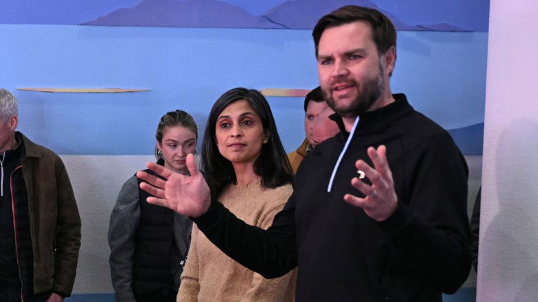 JD Vance and Usha Vance in Greenland