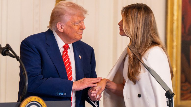 Melania Trump's Travel Schedule Suggests She Tries To Stay Away From Donald