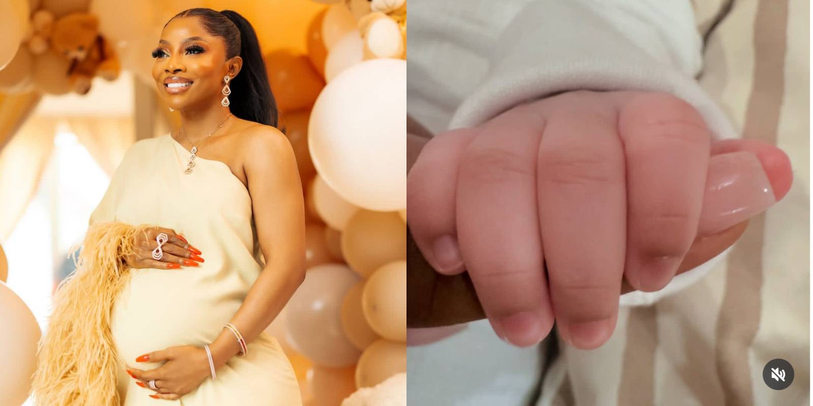 Open the featured image for A New Chapter: Toke Makinwa Welcomes Her Baby Girl ‘My miracle is here’ - Media personality Toke Makinwa welcomes baby girl